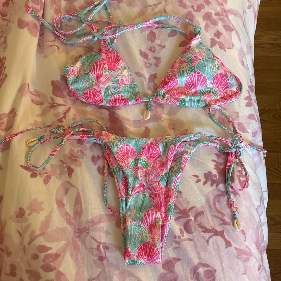 Multicoloured Bikini Set With Adjustable Acdd