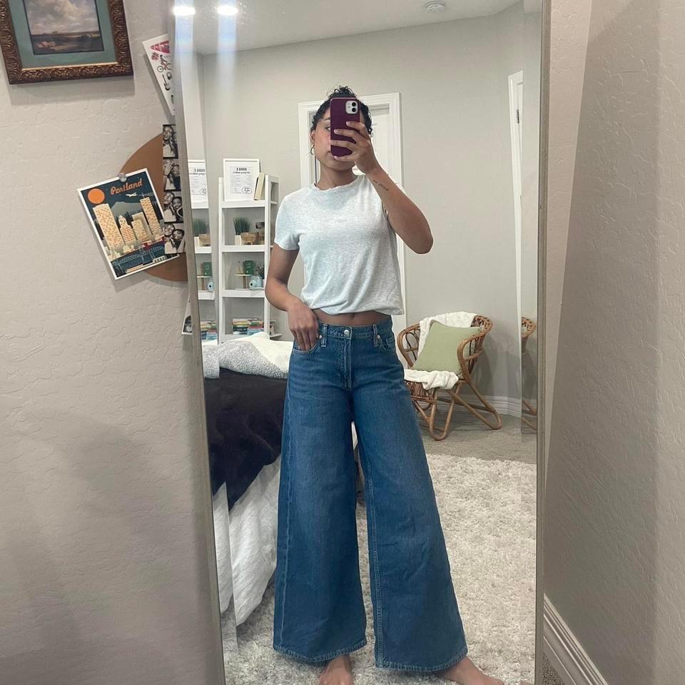 Gap Wide Leg Mid Rise 84fb 3