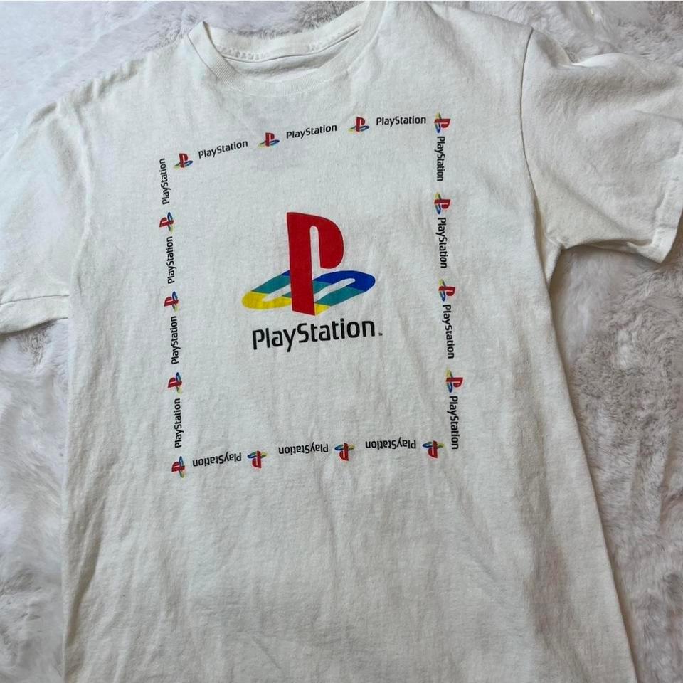Vintage Playstation White Tee Shirt