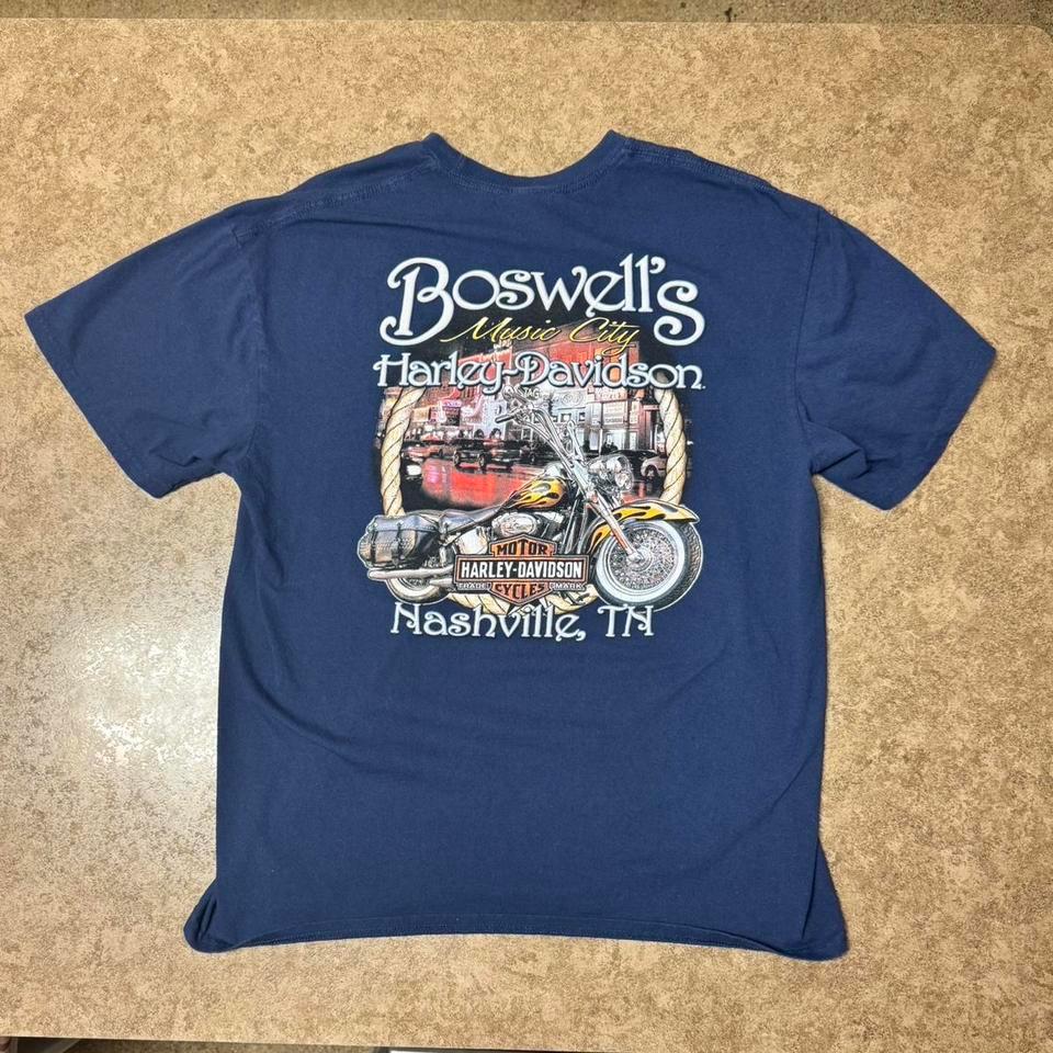 Mens Y2k Faded Harley Davidson 3423