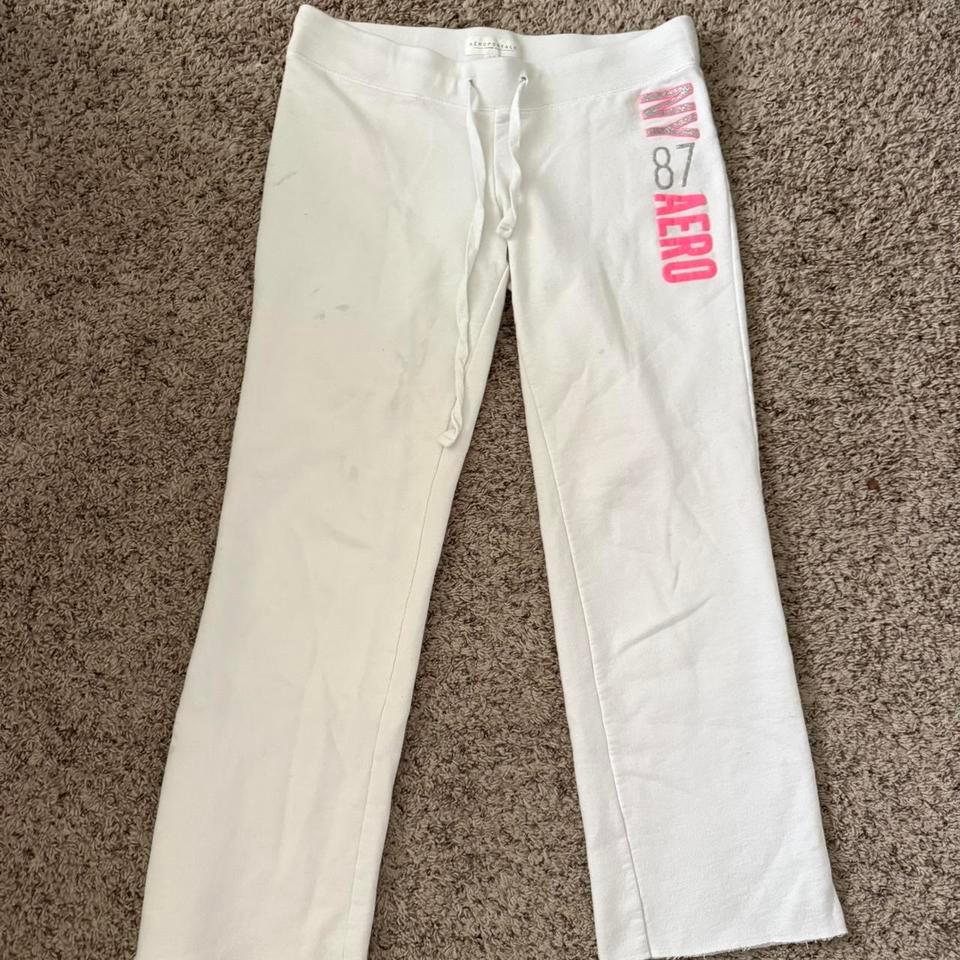 Aeropostale White Sweatpants With Pink 76b9 3