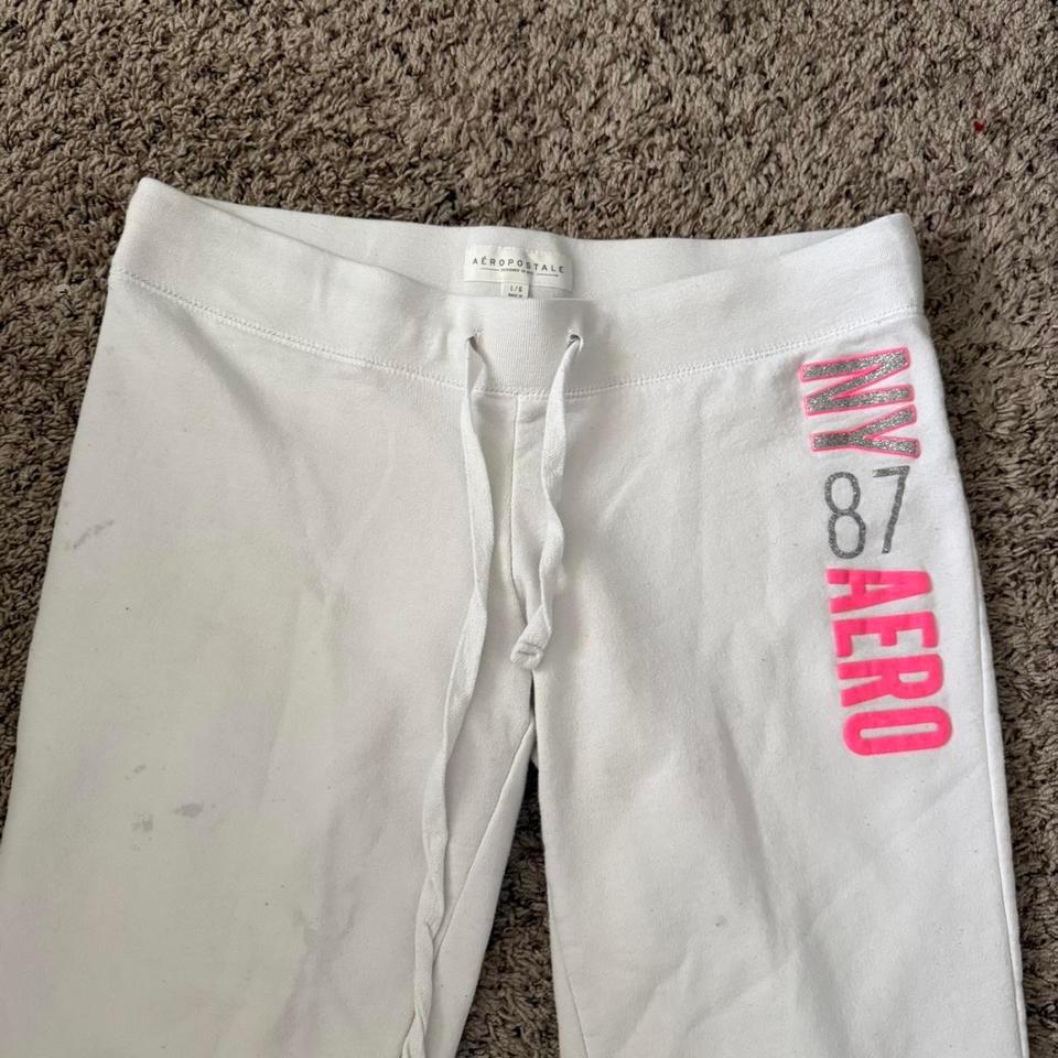 Aeropostale White Sweatpants With Pink 76b9 2