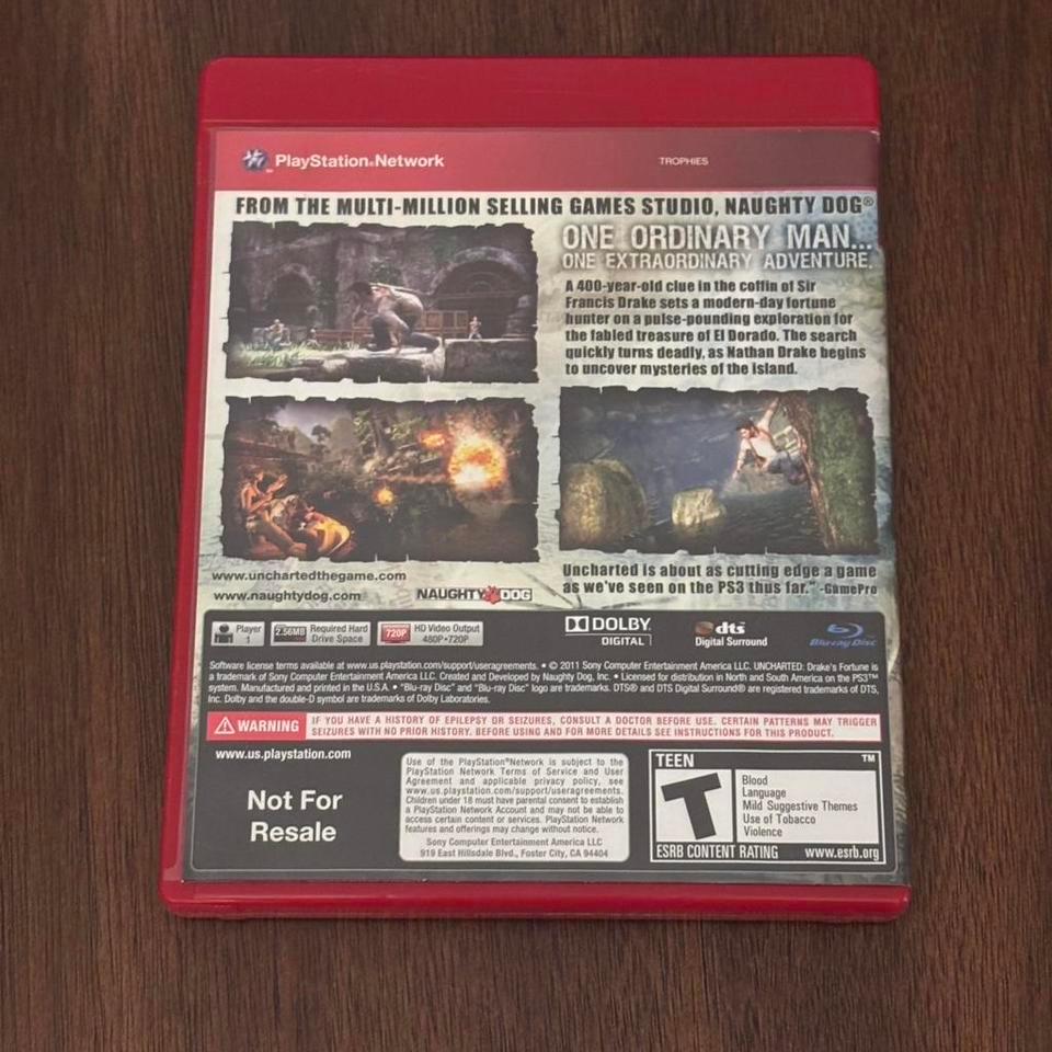 Uncharted Drakes Fortune Ps3 Game 2