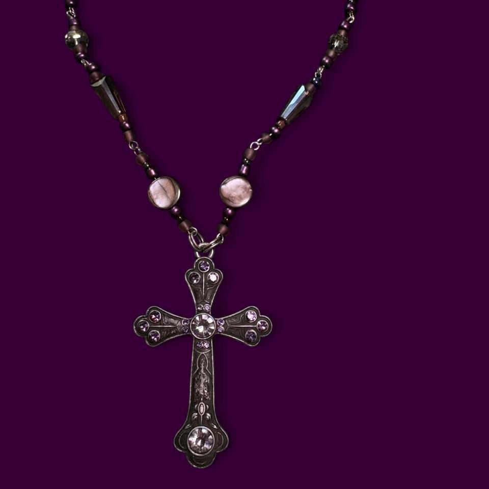 Vintage Inspired Gothic Cross Necklace With 9796 2