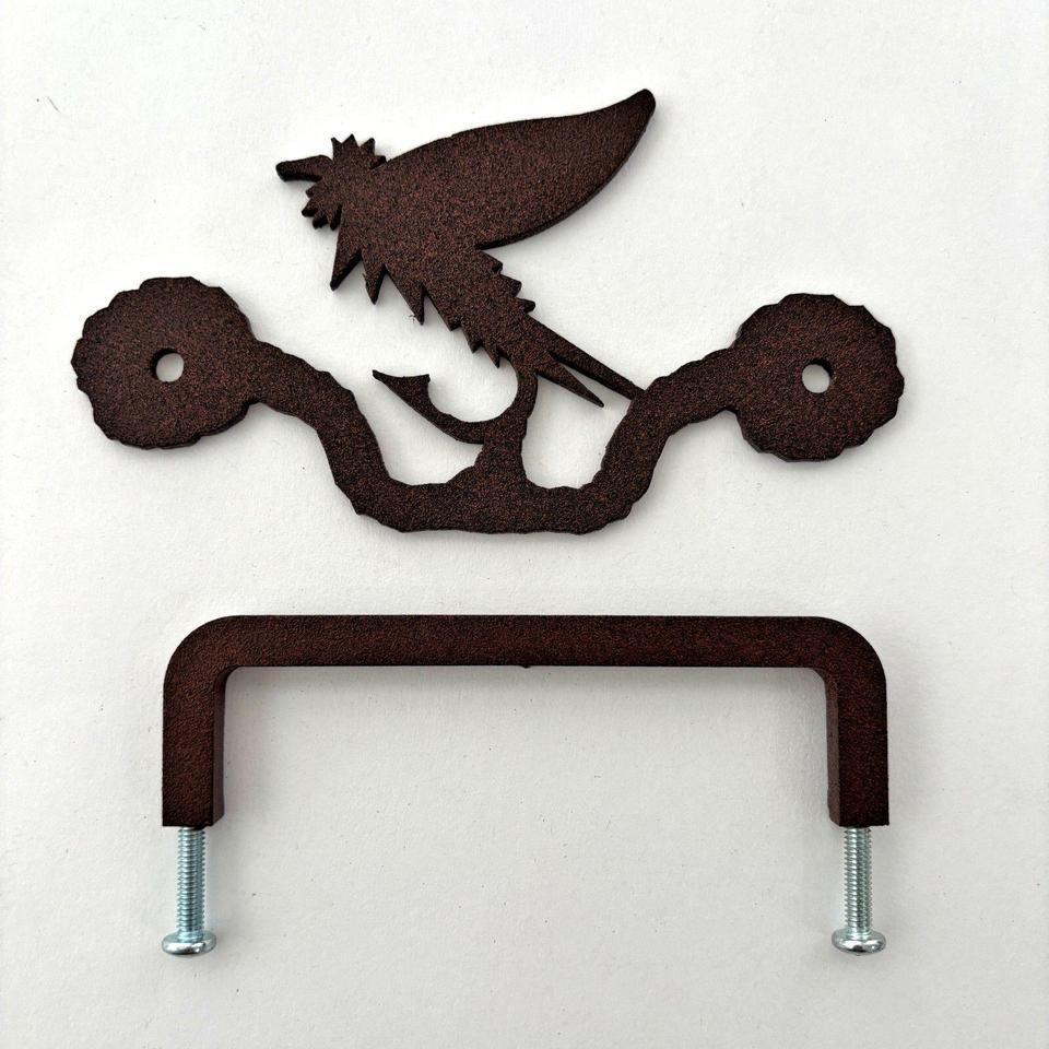 Reversible Fly Fishing Drawer Pull 2