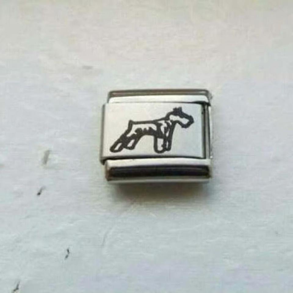 Schnauzer Dog Laser 9mm Stainless 7163