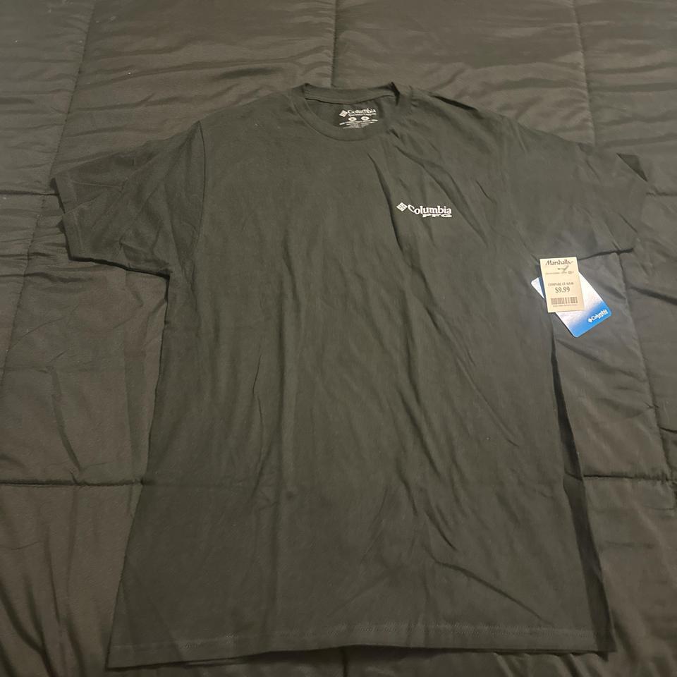 Columbia Black T Shirt With A 033b