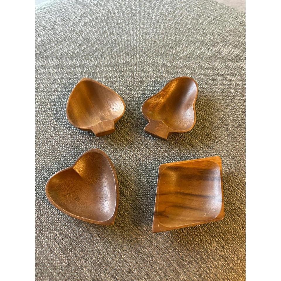 Vintage Set Of 4 Wooden 3514