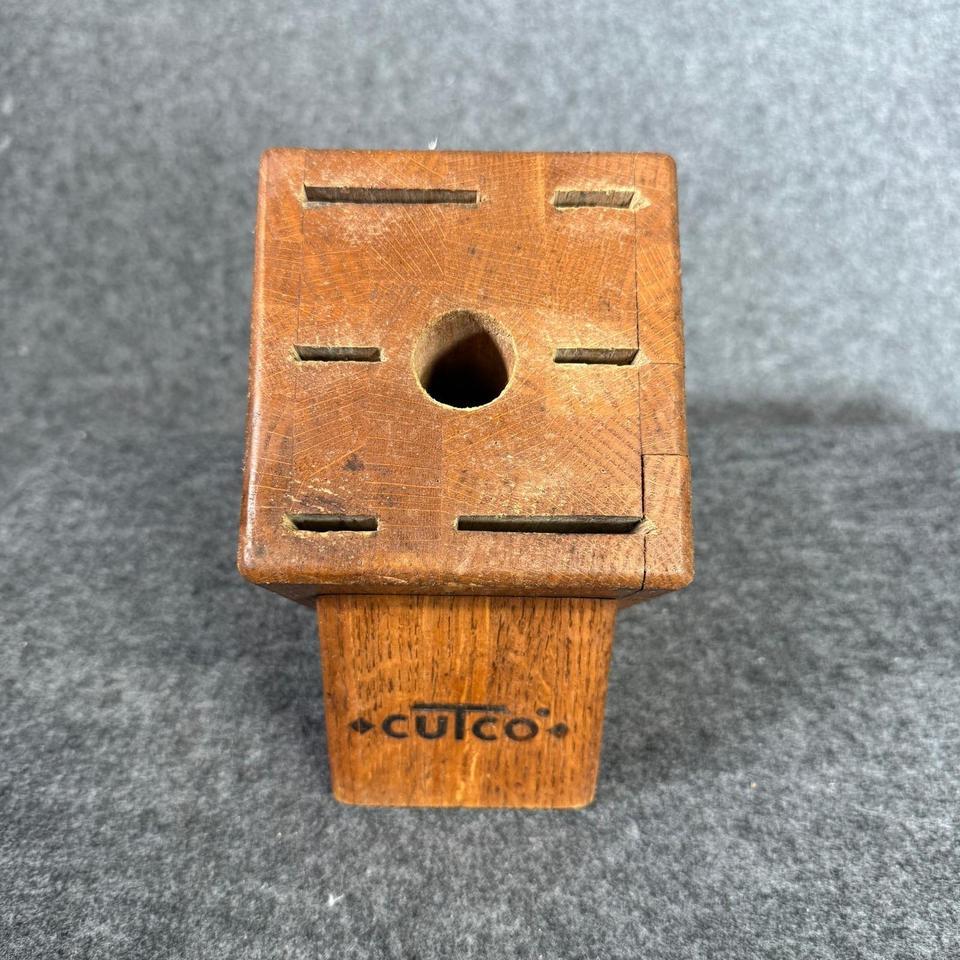 Cutco Vintage Wooden Knife Block 83a8