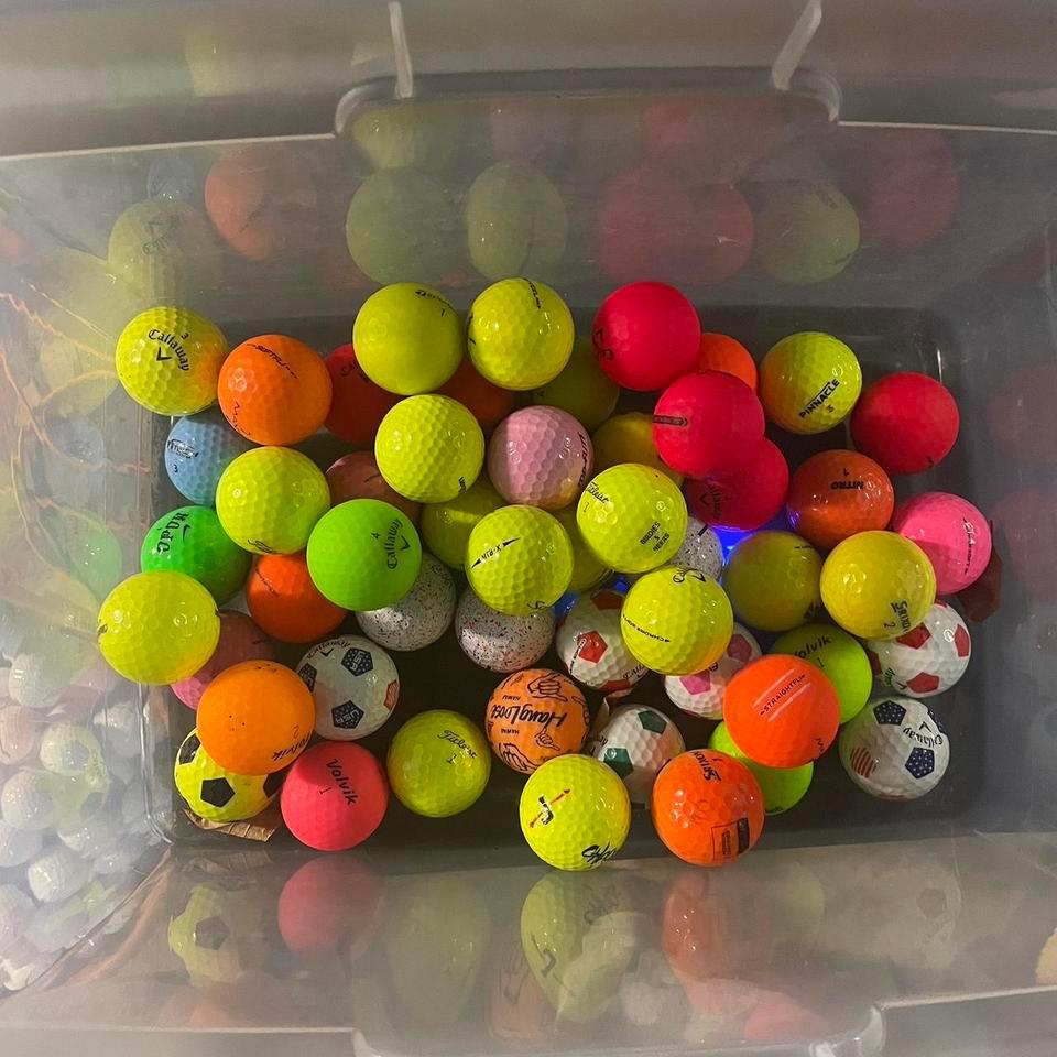 52 Assorted Colored Golf Balls
