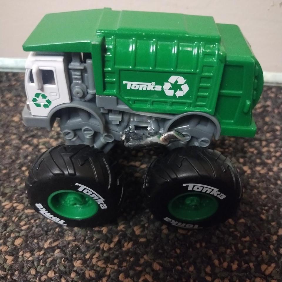 Green And White Tonka Garbage