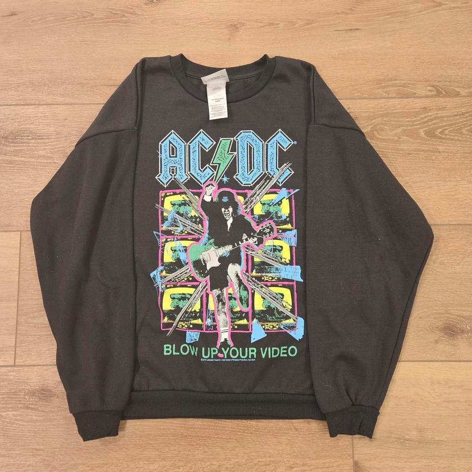 Acdc Black Crewneck Sweatshirt Size D90f