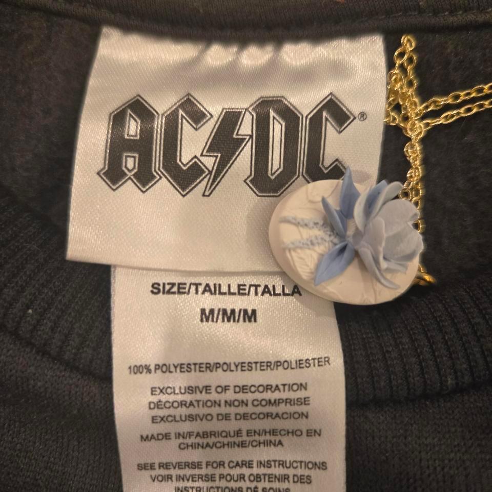 Acdc Black Crewneck Sweatshirt Size D90f 3