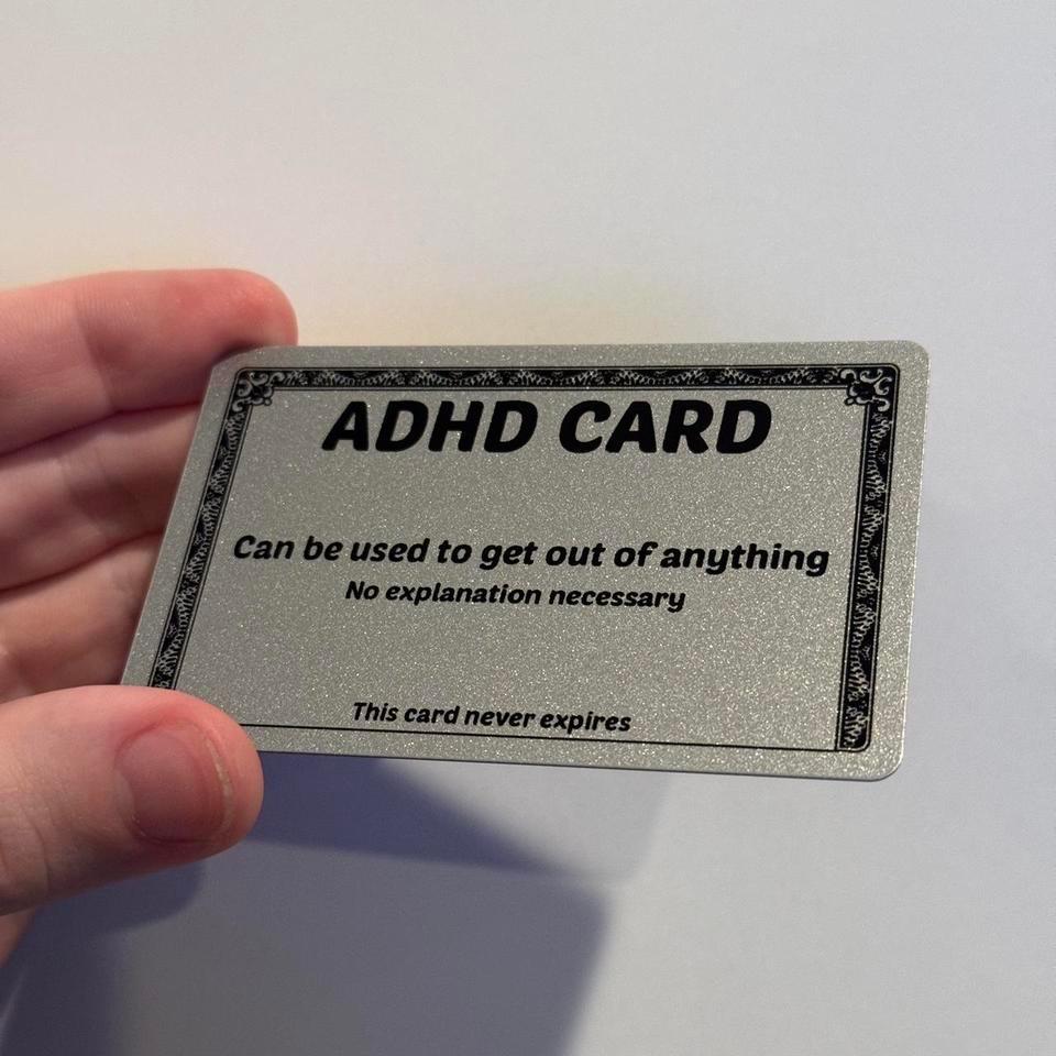 Funny Adhd Card For Your 4