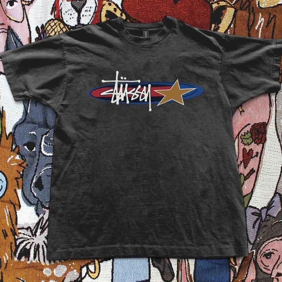 Stussy Black Graphic Tee With 9c02