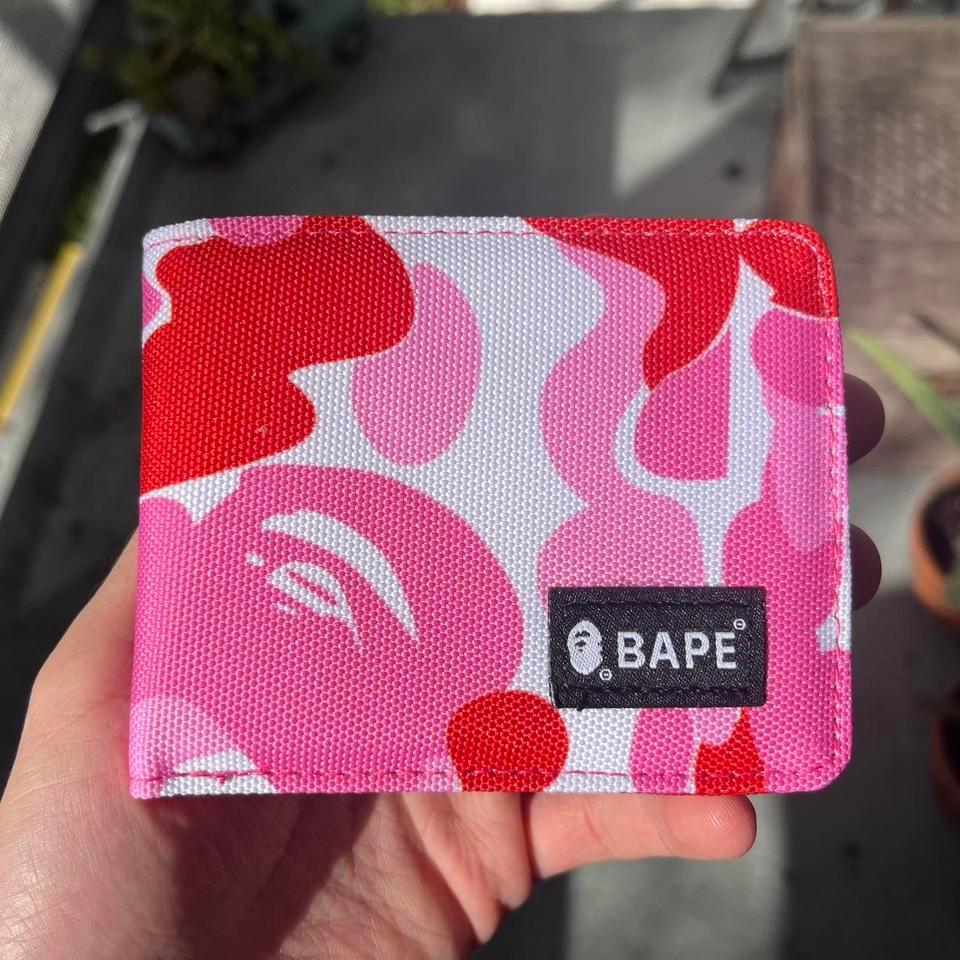 Bape Abc Pink Wallet Pink 2940