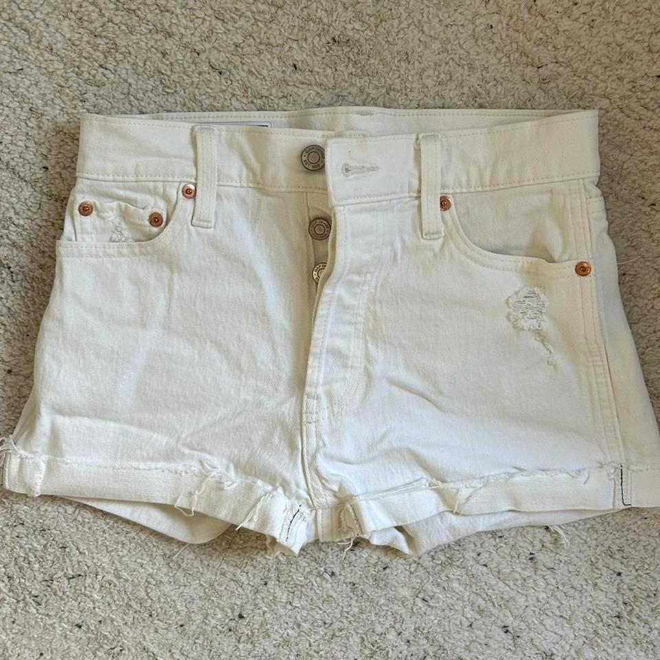 Gap White Jean Shorts Denimshorts
