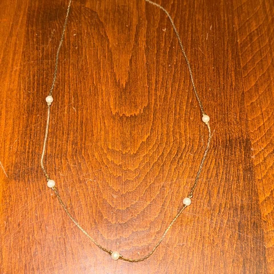 18 Vintage White Beaded Gold 16c8 2