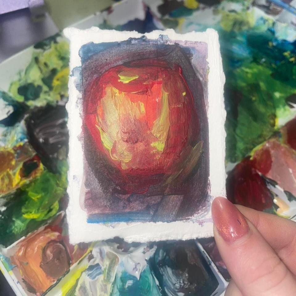 Aceo 24x35 Small Art Card Ddd6 2