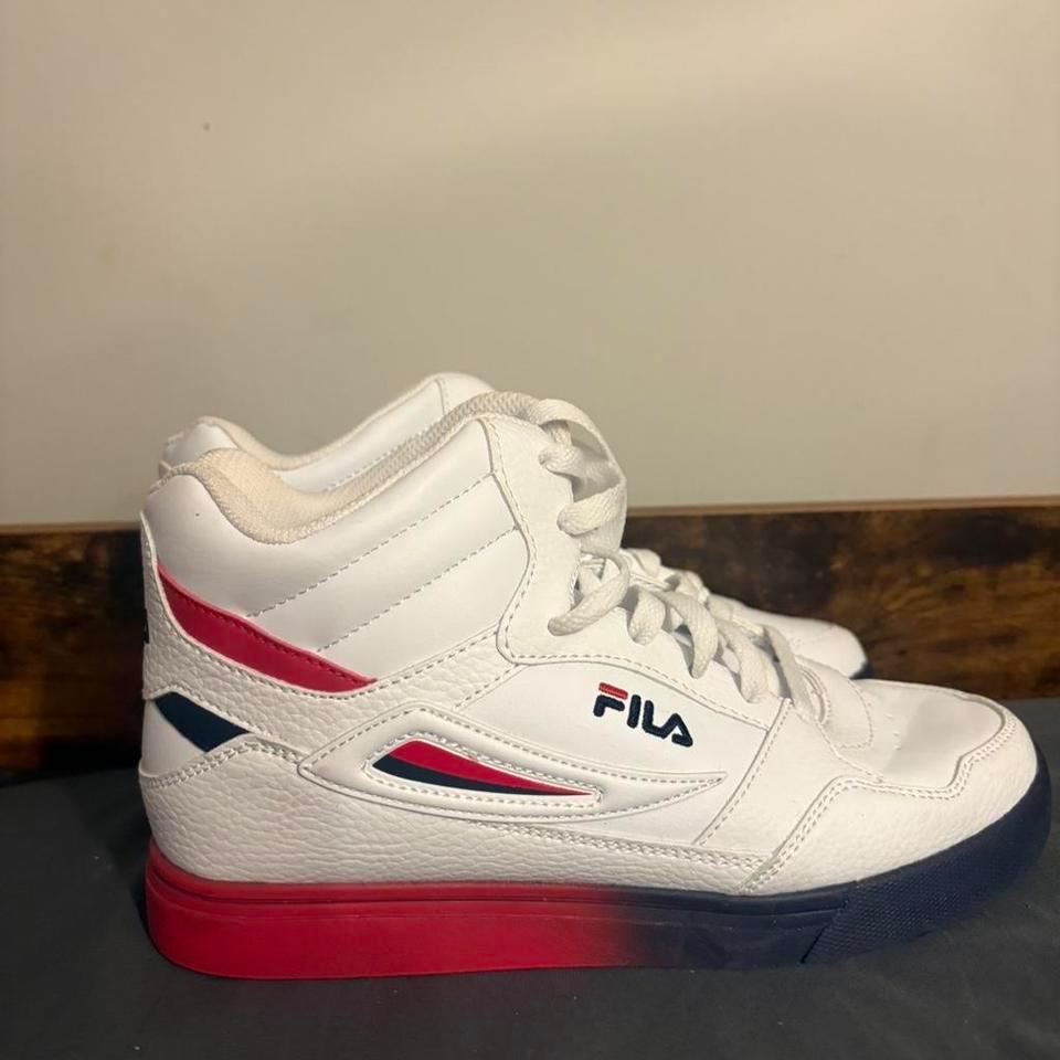 Fila White Trainers With Red 2ba0 3