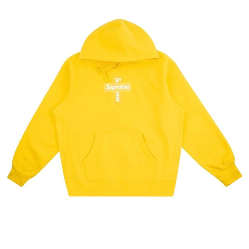 Supreme Yellow Cross Box Logo