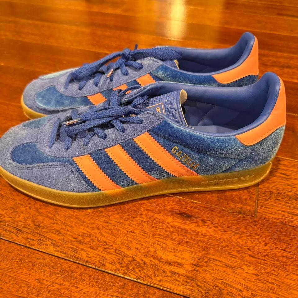 Adidas Gazelle Blue Trainers Sneakers Caf8 2