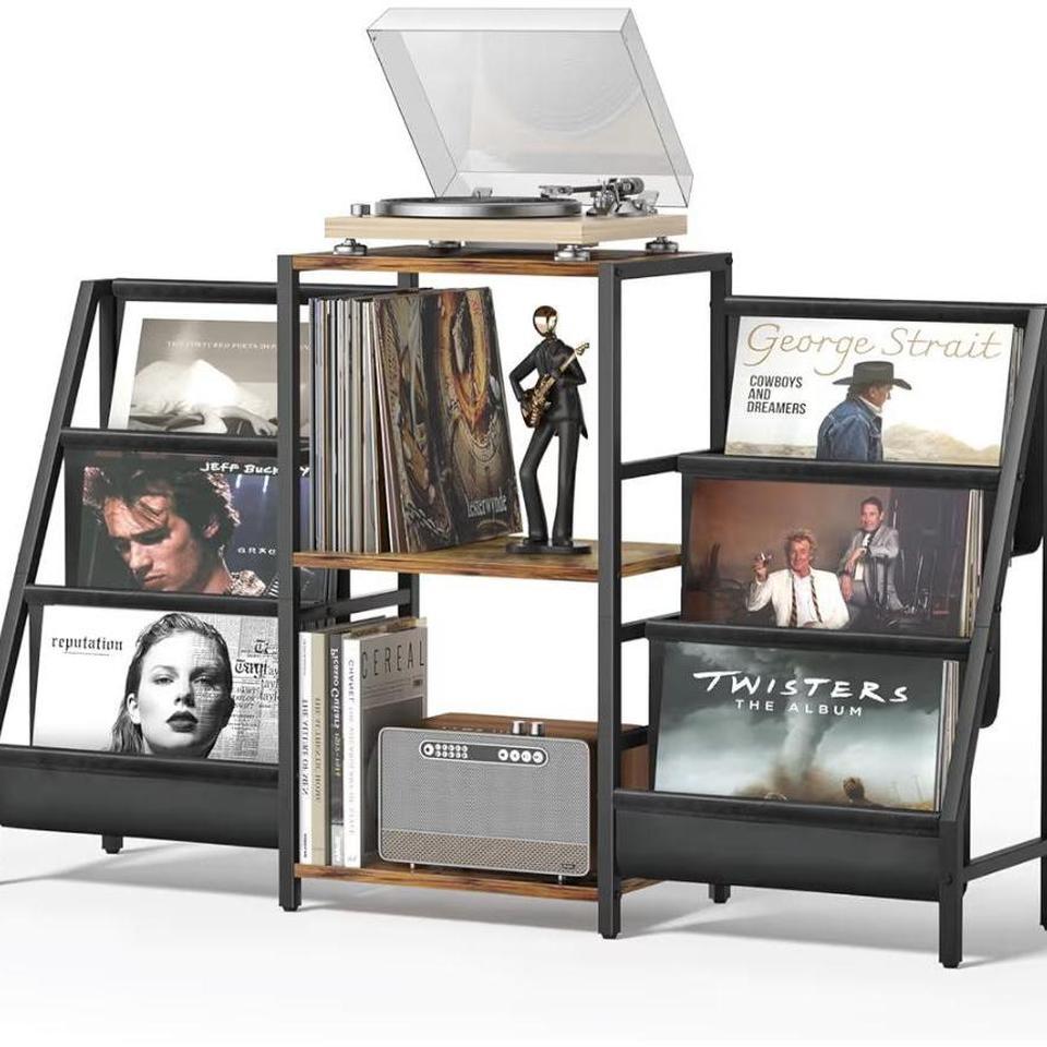 Vinyl Record Storage Rack With 3939