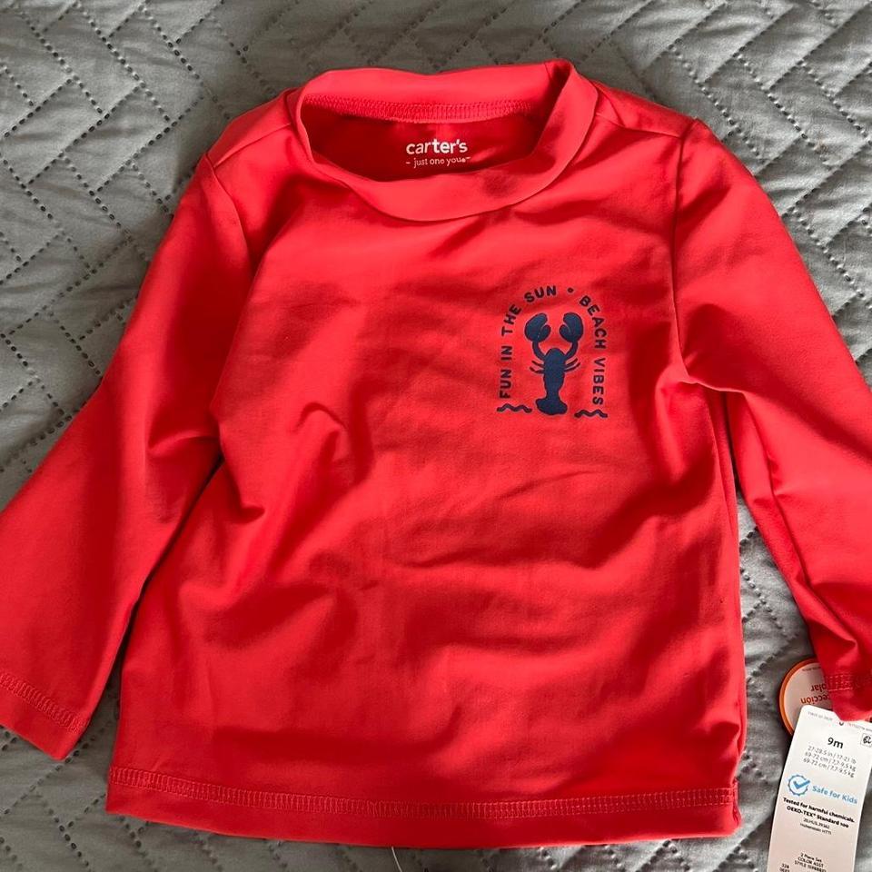 Carters Red Navy Swim 1c10 2