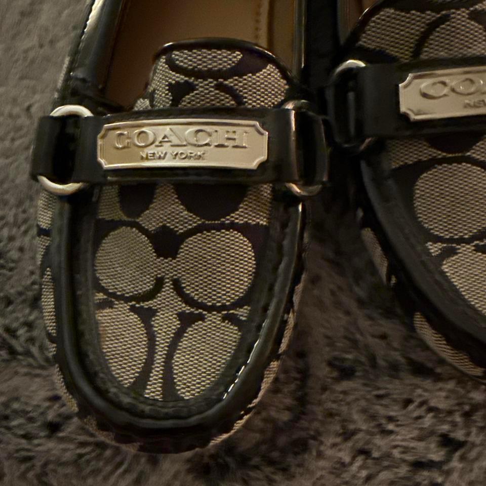 Coach Black And Silver Loafers 1a2a 2