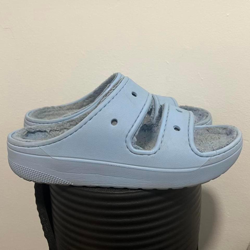 Blue Cozy Croc Slides Size 98af 2