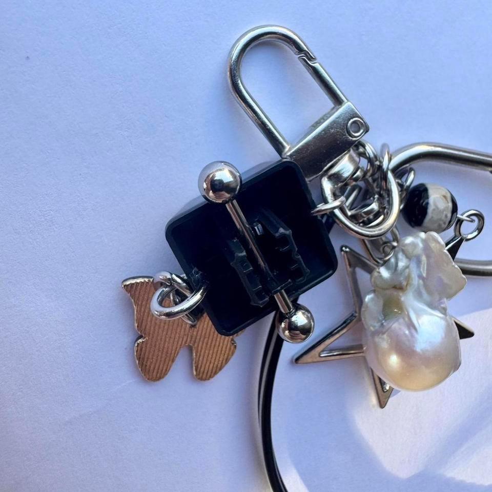 Handmade Cybercore Butterfly Keychain No 9b2e 5