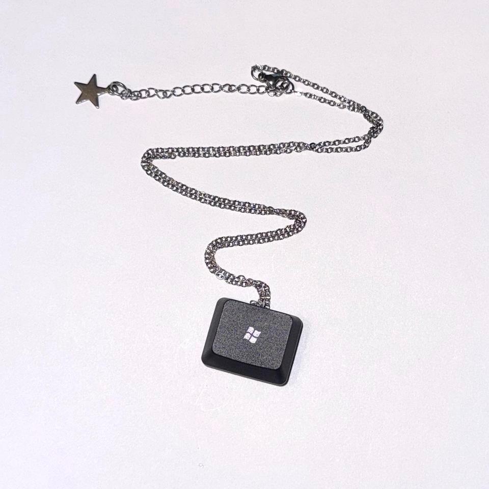 Cybercore Computer Key Necklace Windows D293