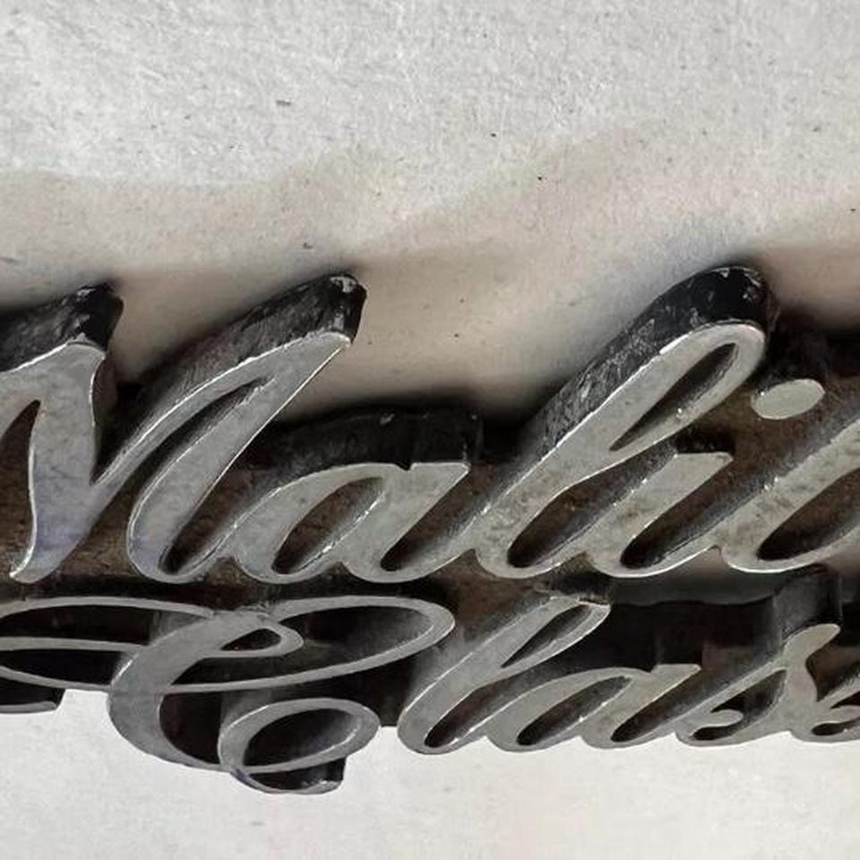Vintage Chevy Emblem Malibu Classic 6