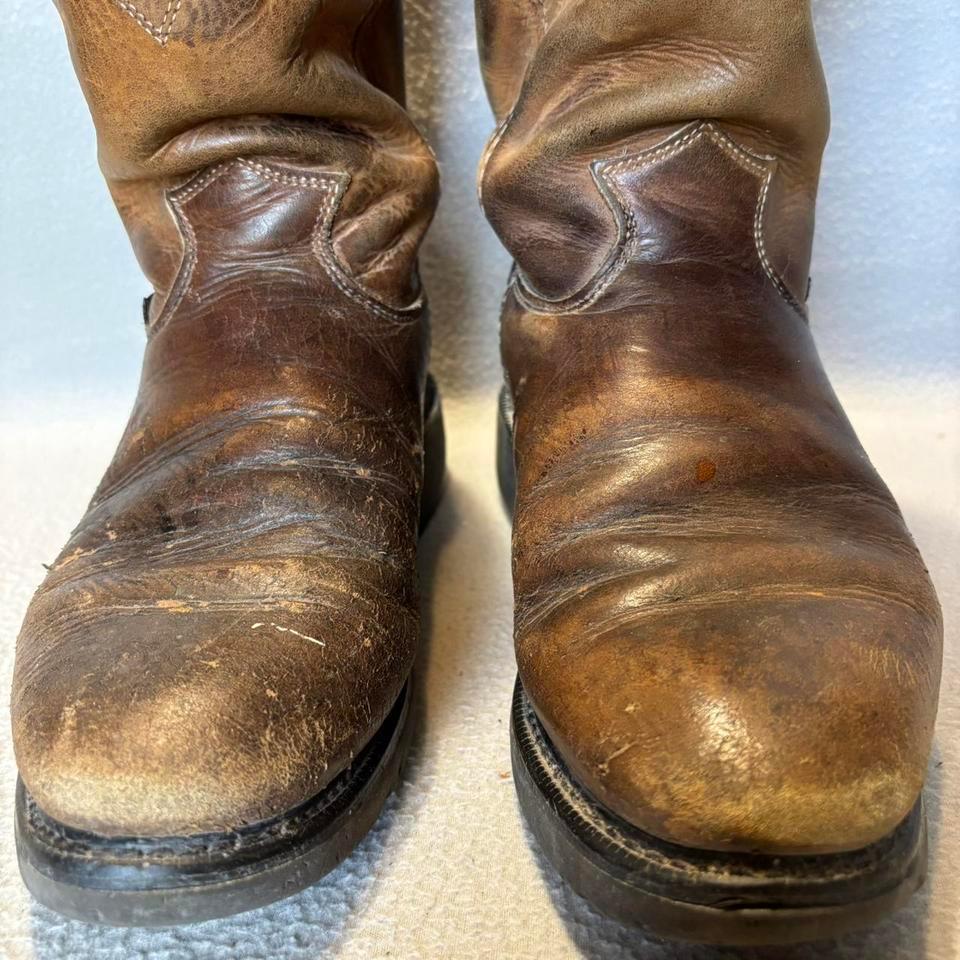 Justin Brown Leather Pull On Roper 59f5 2