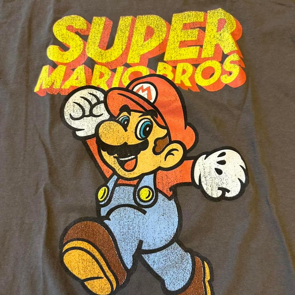 Super Mario Bros Brown Tee 3949 2