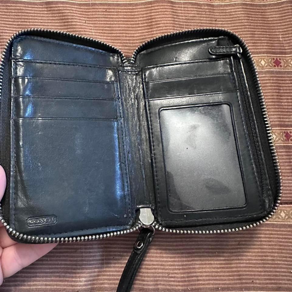 Black Coach Leather Wallet With C4d5 7