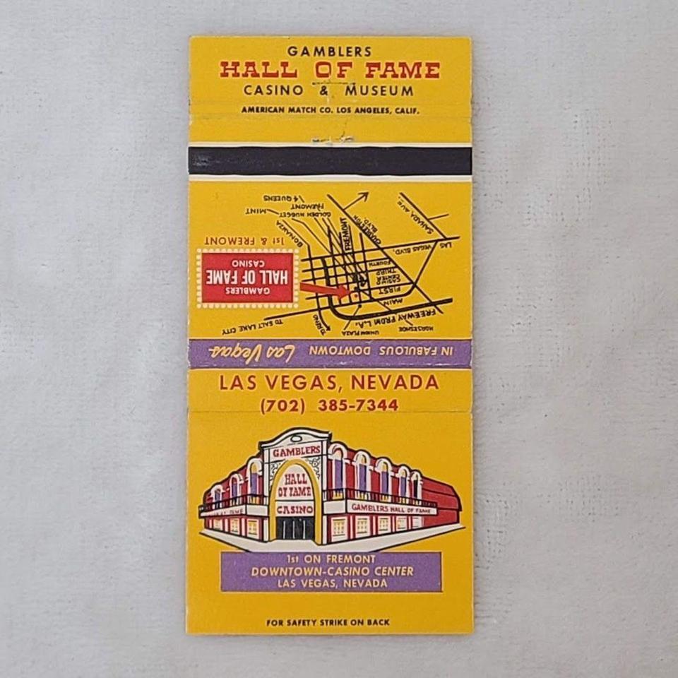 Matchbook Cover Gamblers Hall Of 3d0b 4