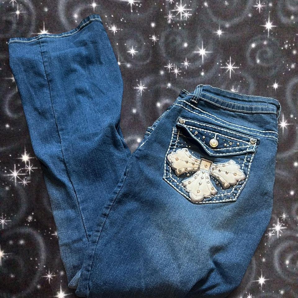 Y2k 2000s Blue Low Rise E42a