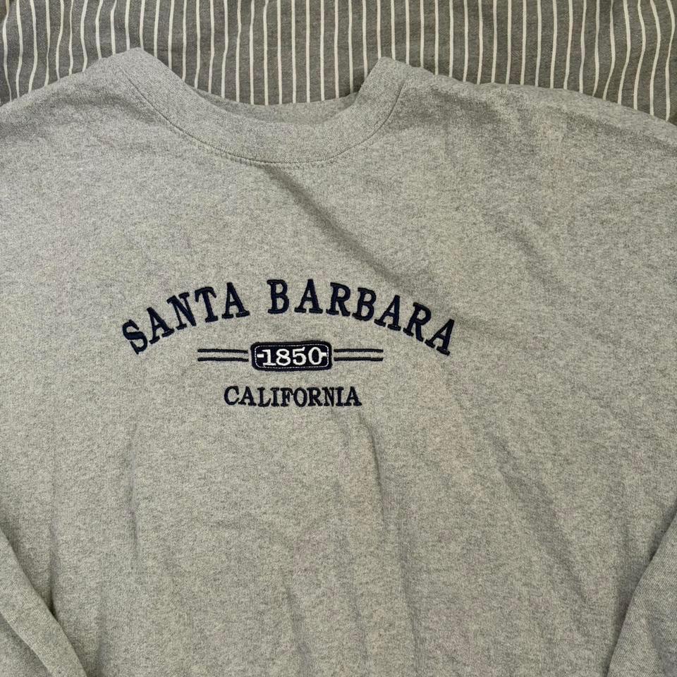 Santa Barbara Grey Crewneck Sweatshirt 65e9