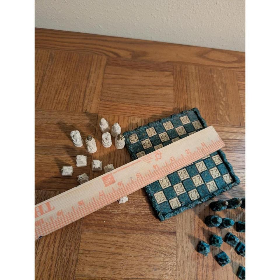 Vintage Aztec Mayan Chess Board 8b69 6