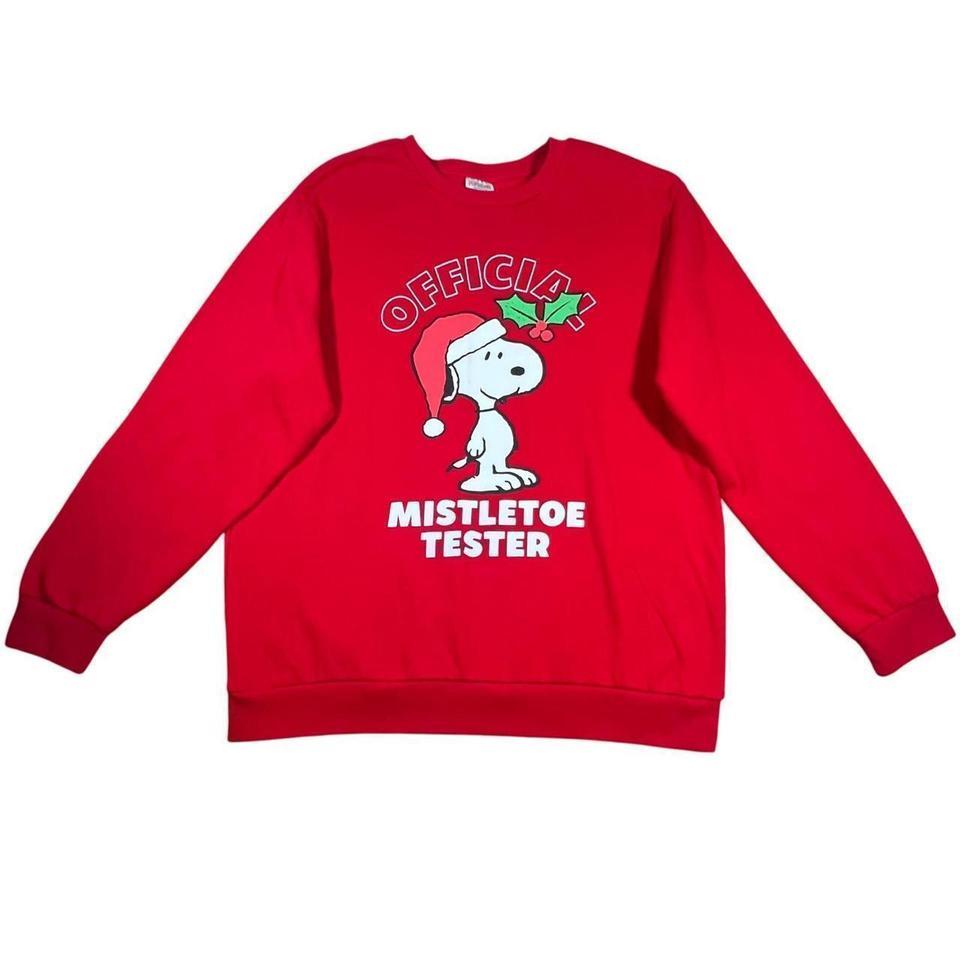 Peanuts Snoopy Mistletoe Red Christmas F6d5 5