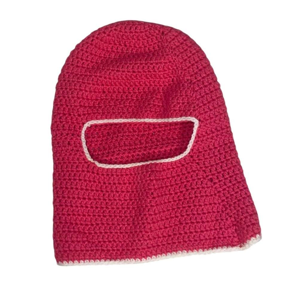 Hot Pink Hand Crocheted Balaclava