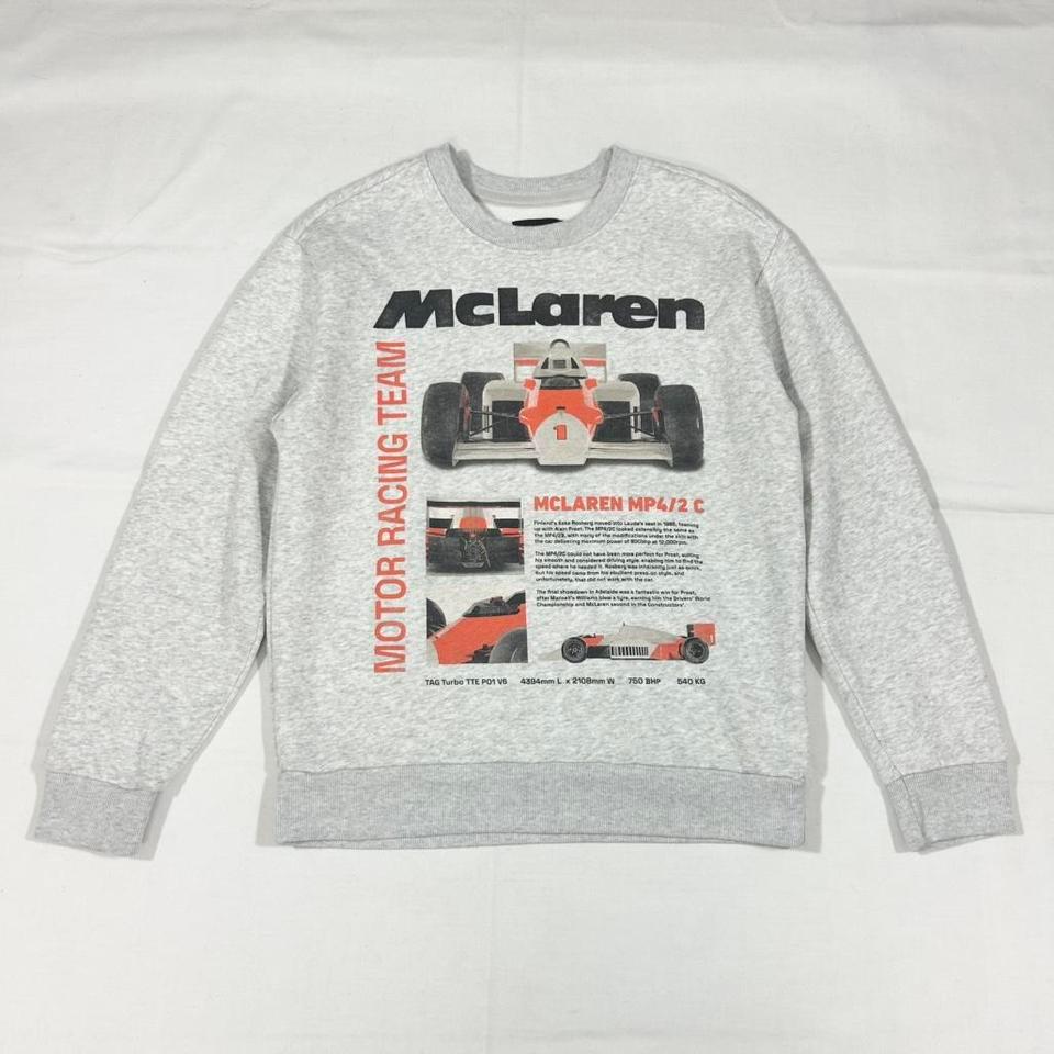 Mclaren Grey Crewneck Sweatshirt Size 343c