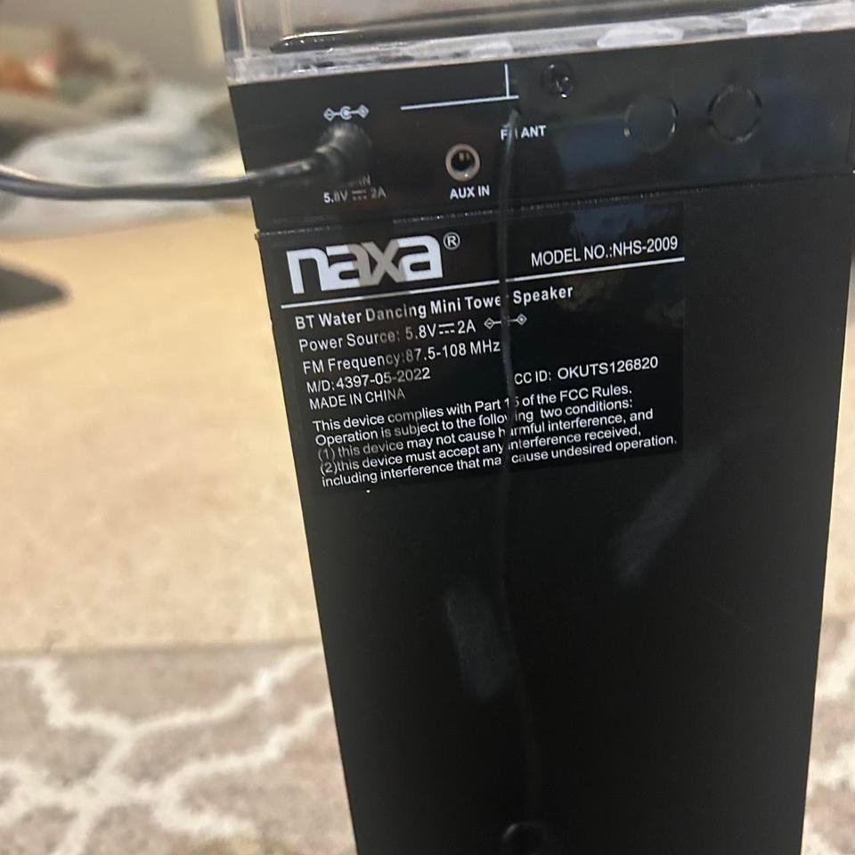 Naxa Water Dancing Speaker 2