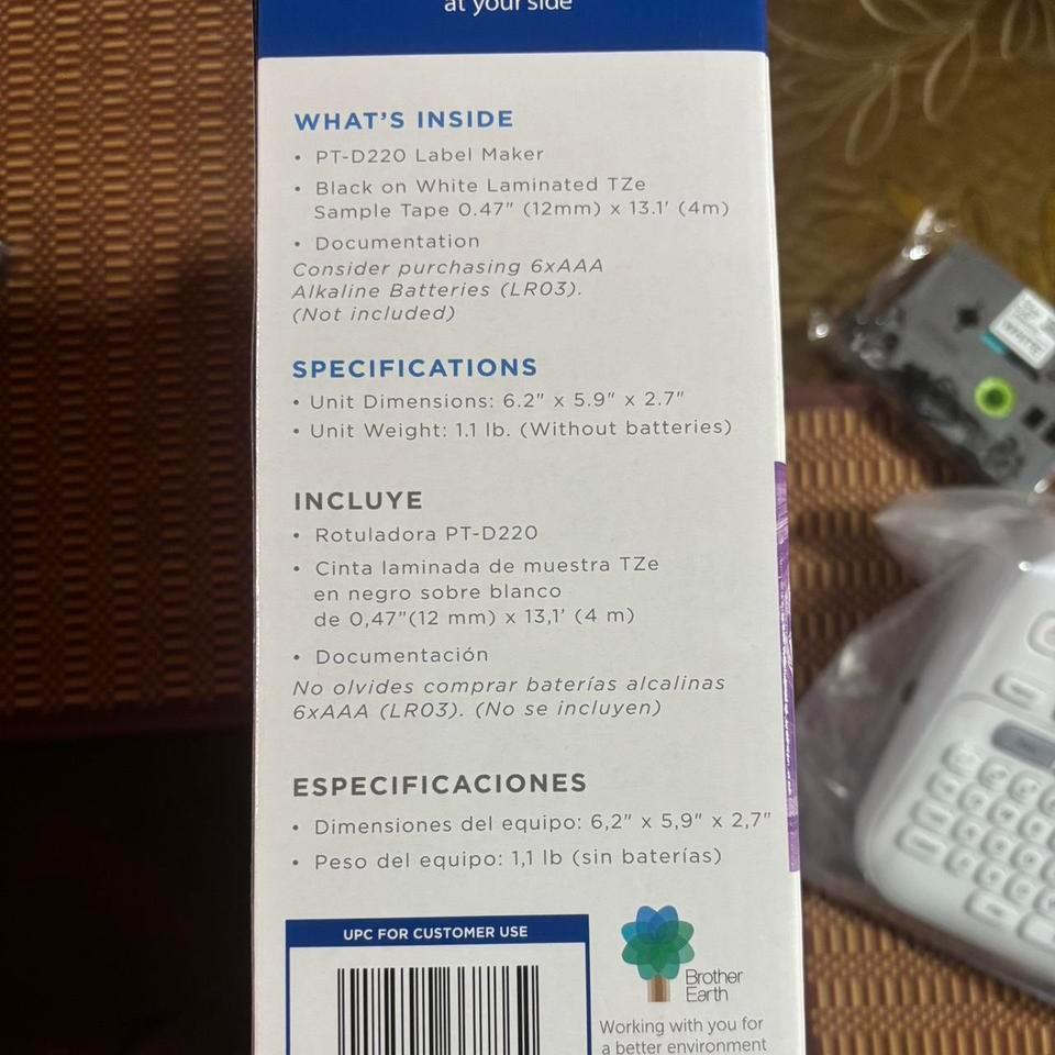 Brother P Touch D220 Label Maker 666e 3