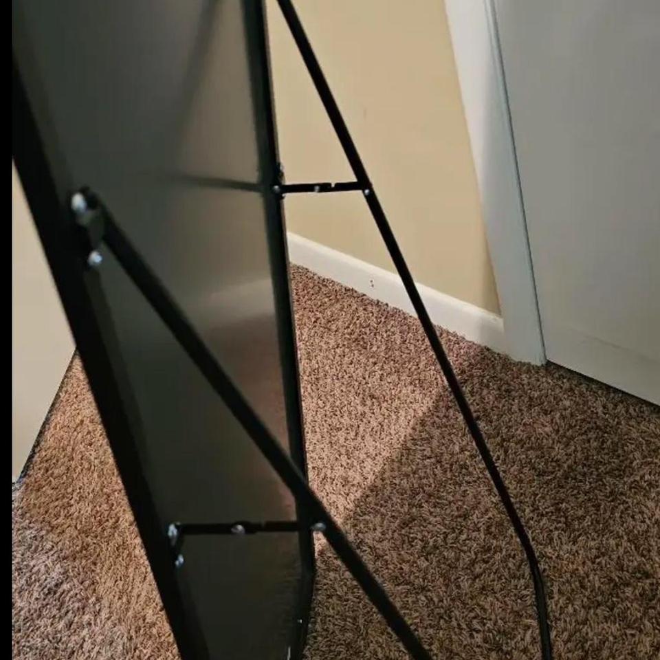 Arched Black Full Length Mirror D731