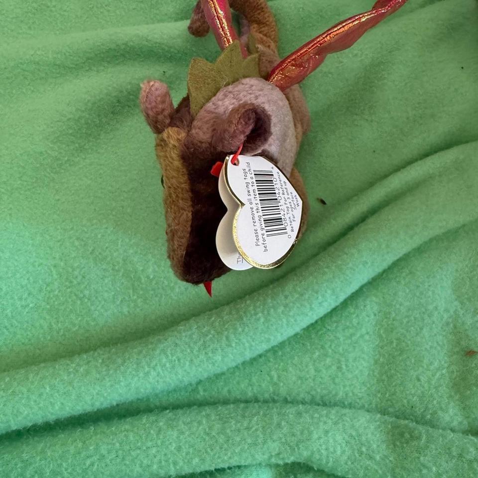 Ty Brown Dragon Stuffed Animal 3056 2