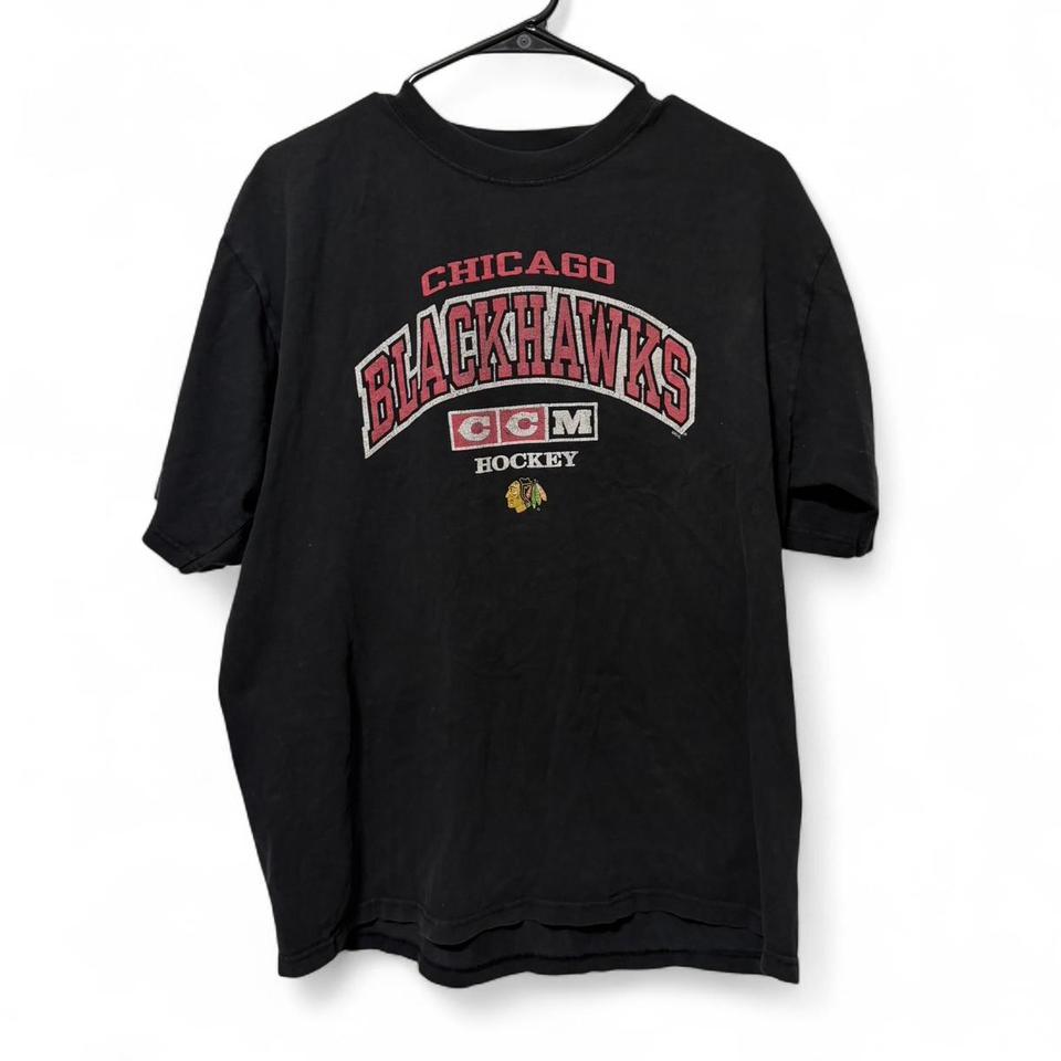 Y2k Reebok Black Chicago Blackhawks 2d46