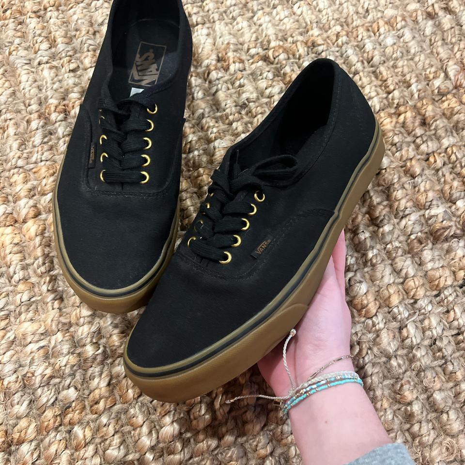 Black Vans Authentic Shoes A 2