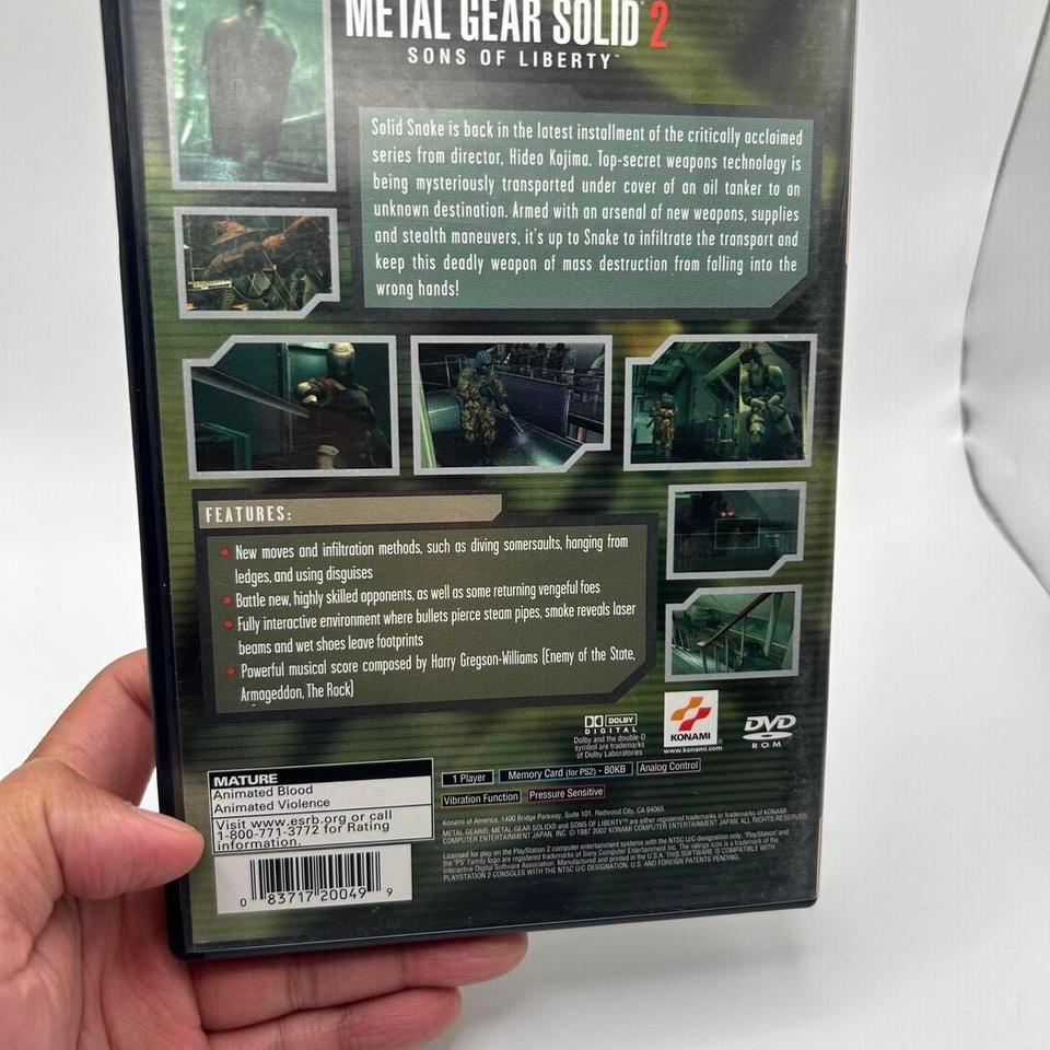 Playstation 2 Metal Gear Solid 8a4c 3